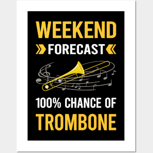 Weekend Forecast Trombone Trombonist Posters and Art